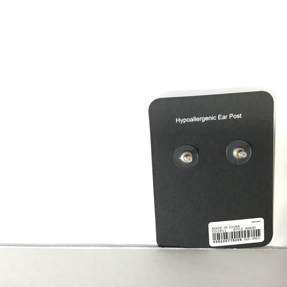 J.Crew Multi Color Pave Circle Earrings - Picture 3 of 4